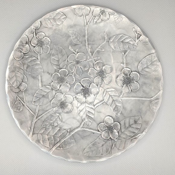 Wendell August Other - Wendell August Hammered Aluminum Dogwood Plate VTG
